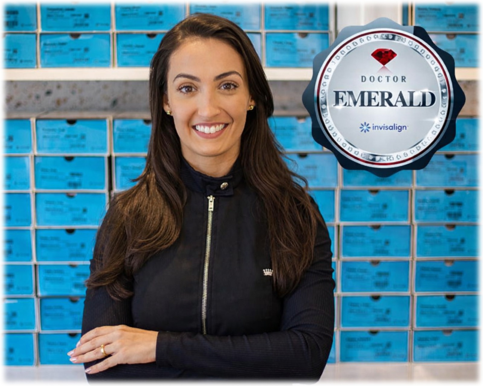 Foto da Dra. Larissa Martini (CRO 119343), nomeada Top Doctor Invisalign©